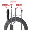 Starlink Mini autós töltőkábel, 12-24V, 3m, IP68 (OEM)