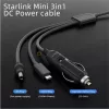 Starlink Mini autós töltőkábel, 12-24V, 3m, IP68 (OEM)