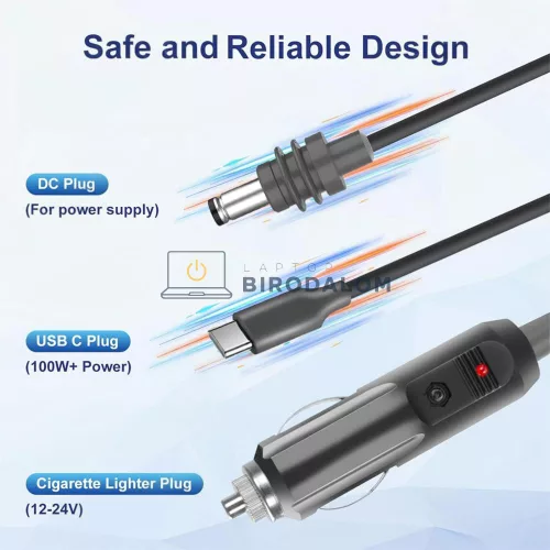 Starlink Mini autós töltőkábel, 20 m, 12-24V, IP68 (OEM) (1-PER0101, 1-PER0095)