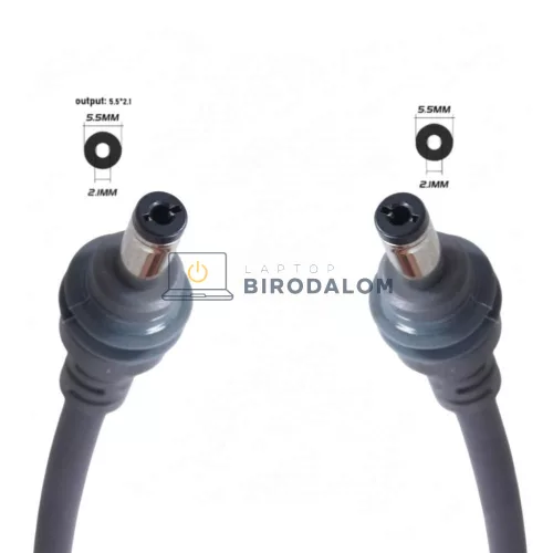 Starlink Mini Hosszabbító Töltőkábel DC/DC 5.5mm×2.1mm, 18AWG, 20 m, IP67, Szürke (OEM)
