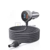 Starlink Mini autós töltőkábel 12V-48V, 3in1 USB-C PD 140W + USB-A 35W, digitális kijelző, 5 m (OEM)