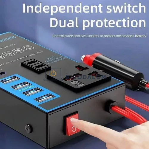 Starlink Mini feszültség átalakító (inverter), 12-24V DC / 220V AC, 1500W (OEM)