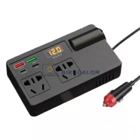 Starlink Mini autós feszültségátalakító, 200W, 12-24V DC → 220V AC (OEM) (C11-A)