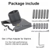 Starlink Gen 3 rúdtartó adapter, szürke, 12 csavaros (OEM)