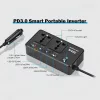 Starlink Mini autós inverter, 12V–220V, 200W (OEM) (MT-PC200Pro)