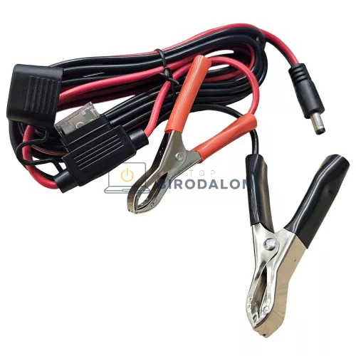 Starlink Mini 12V akkumulátor töltőkábel, 3m, krokodilcsipeszes (OEM)