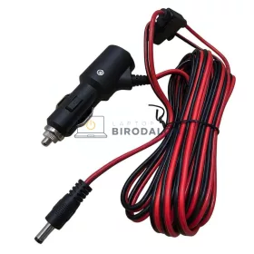 Starlink Mini autós töltőkábel DC tápkábel ON/OFF kapcsolóval, 12-24V, 5 m, 5.5mm×2.1mm (OEM)