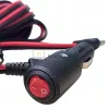 Starlink Mini autós töltőkábel DC tápkábel ON/OFF kapcsolóval, 12-24V, 5 m, 5.5mm×2.1mm (OEM)