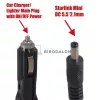 Starlink Mini autós töltőkábel DC tápkábel ON/OFF kapcsolóval, 12-24V, 5 m, 5.5mm×2.1mm (OEM)
