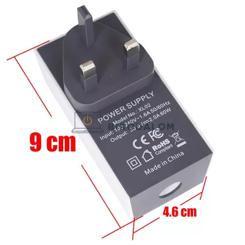 Starlink Mini hálózati töltő, 30V 2A 60W, UK dugó (OEM) (XL02, 1-PER0150)