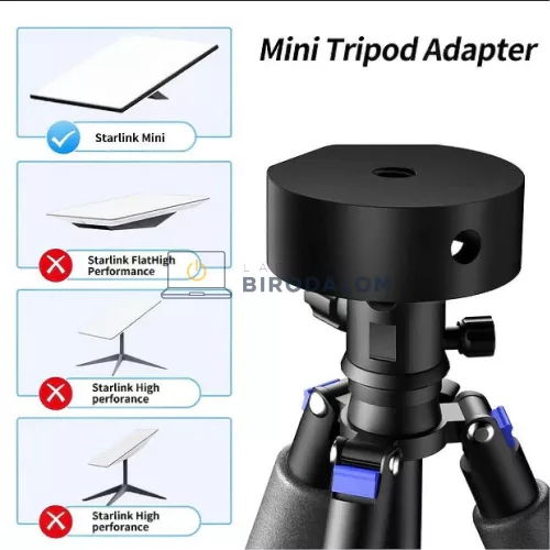 Starlink Mini állványadapter (1/4"-20), fekete alumínium (OEM)