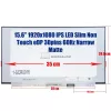 15.6" Full HD IPS laptop kijelző, matt (1920x1080, 30 pin, jobb) – BOE, Innolux, LG, AUO, CMN panel
