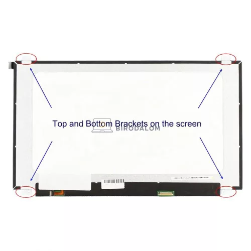 HP, Lenovo 15.6" HD TN laptop kijelző, 30 pin, jobb (NT156WHM-N45, N156BGA-EA3)