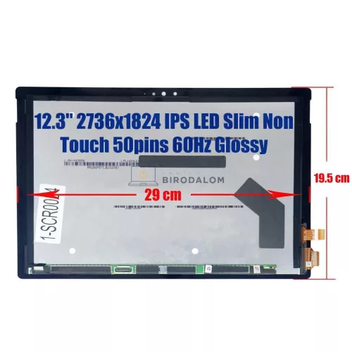 Microsoft Surface Pro 4 1724 12.3" WQXGA+ IPS érintőképernyős kijelző