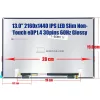 Huawei MateBook 13 HN-W19R, HN-W29R 13.0" WQHD (2160x1440) IPS fényes laptop kijelző, 30 pin - bal (P130ZFA-BA1)