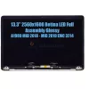 Apple MacBook Pro 13" A1989 Mid 2018–2019 Retina teljes kijelző egység, ezüst (661-10357, EMC 3214)