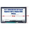 Toshiba Satellite Radius 11 L10W-B, L10W-C, L15W-C 11.6" HD IPS fényes érintőképernyős laptop kijelző, 30 pin - jobb (1422-01VX000, B116XAN04.1)