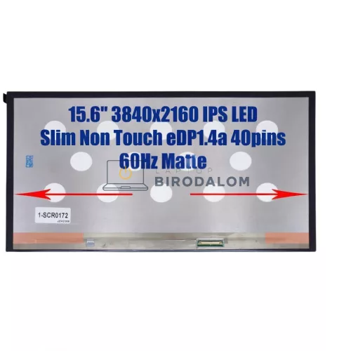 HP EliteBook 850 G8, Lenovo IdeaPad Flex 5-15IIL05, 5-15ITL05 15.6" UHD 4K IPS laptop kijelző (40 pi