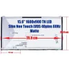 Toshiba TECRA R850, R950 gyári 15.6" HD+ TN laptop kijelző, 40 pin bal csatlakozó (LTN156KT03-501, LTN156KT03-503)