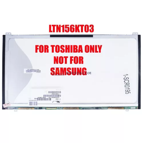 Toshiba TECRA R850, R950 gyári 15.6" HD+ TN laptop kijelző, 40 pin bal csatlakozó (LTN156KT03-501, LTN156KT03-503)
