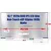HP Victus 16 16.1" Full HD 144Hz IPS matt Slim laptop kijelző (40 pin, jobb)