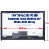 Dell Inspiron 15 7559 15.6" UHD 4K IPS érintőképernyős laptop kijelző kerettel, fényes (40 pin, jobb)