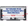 HP Pavilion x360 14-dy, 14m-by, Victus 16-e0000 14.0" FHD IPS érintőképernyős kijelző bezel kerettel (30 pin)