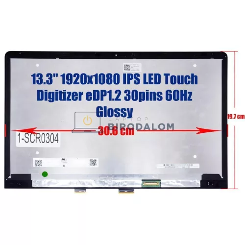 Asus ZenBook Flip S UX370, UX370UA, UX370UAF 13.3" Full HD IPS érintőképernyős laptop kijelző (N133H