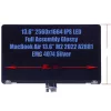 Apple MacBook Air 13.6 M2 2022 A2681 13.6" 2560x1664 IPS Full Assembly laptop kijelző, ezüst (40 pin