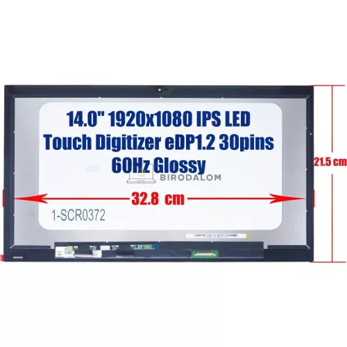 Acer Spin 3 SP314-51, SP314-52, SP314-54N 14.0" Full HD IPS érintőképernyős laptop kijelző (30 pin - jobb)