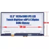 Samsung Galaxy Book Flex 930QCG, NP930QCG-K01US, NP930QCG-K01HK 13.3" FHD IPS érintőképernyős laptop kijelző, 30 pin (NE133FHM-A61)