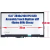 Lenovo ThinkPad P1 Gen 3 (20TH, 20TJ), X1 Extreme Gen 3 15.6" 4K UHD OLED érintőképernyős laptop kijelző, 40 pin jobb