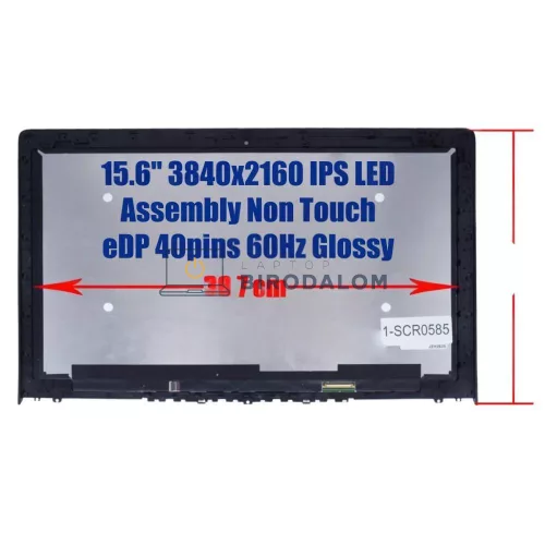Lenovo IdeaPad Y700-15ISK 15.6" 4K UHD IPS laptop kijelző (40 pin - jobb)