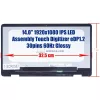 Asus ZenBook Flip UX461, UX461U, UX461UA, UX461F, UX461FA 14.0" Full HD IPS érintőképernyős laptop kijelző (MB140CS01-4, 90NB0GD0-R20010) (30 pin - jobb)