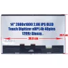 HP Envy x360 14-FA, Envy x360 14-FC, Envy 14T-FC000 14.0" 2.8K IPS érintőképernyős laptop kijelző (N91014-001) (40 pin - jobb)