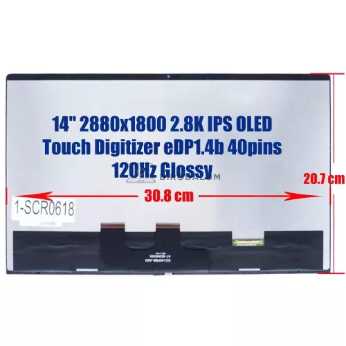 HP Envy x360 14-FA, Envy x360 14-FC, Envy 14T-FC000 14.0" 2.8K IPS érintőképernyős laptop kijelző (N91014-001) (40 pin - jobb)