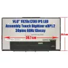 Lenovo Yoga 7 2-in-1 7-14AHP9 83DK, Yoga 7 2-in-1 7-14IML9 83DJ 14.0" WUXGA IPS érintőképernyős laptop kijelző (30 pin, jobb)