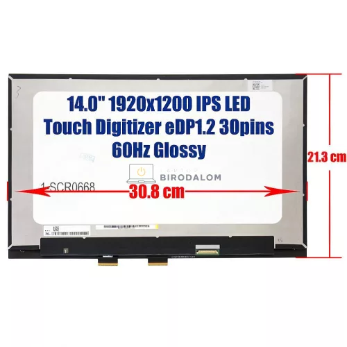 Asus VivoBook S 14 Flip TP3402, TN3402, TP3402ZA, TP3402VA 14.0" WUXGA IPS érintőképernyős laptop kijelző (30 pin - jobb)