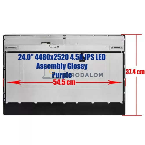 Apple iMac 24 A2438 A2439 A2873 A2874 M1 M3 2021 2023 24.0" 4.5K Retina IPS All-in-One kijelző panel, lila
