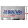 Dell Inspiron 3452 3455 3464 / Lenovo M910z / Asus C424AQ VN248Q-P 23.8" Full HD IPS All-in-One PC kijelző panel, matt