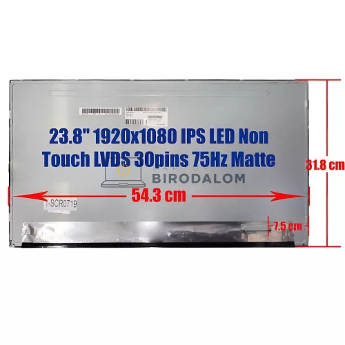 Dell Inspiron 3452 3455 3464 / Lenovo M910z / Asus C424AQ VN248Q-P 23.8" Full HD IPS All-in-One PC kijelző panel, matt