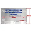 HP All-in-One 21-B sorozat 20,7" Full HD IPS LCD kijelző panel (MT207FHM-N20, M30939-001) LVDS 30 pin