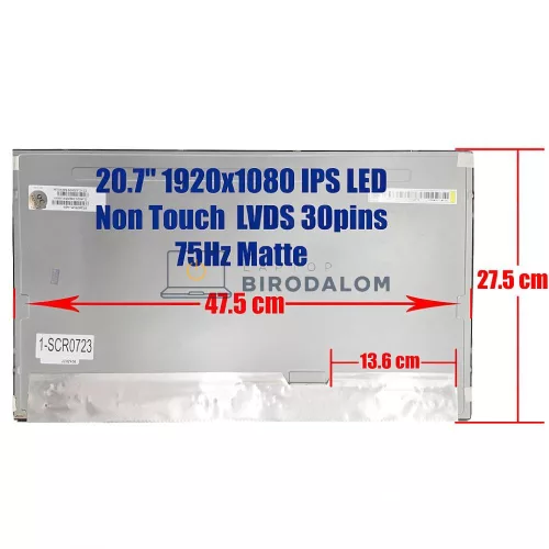 HP All-in-One 21-B sorozat 20,7" Full HD IPS LCD kijelző panel (MT207FHM-N20, M30939-001) LVDS 30 pin