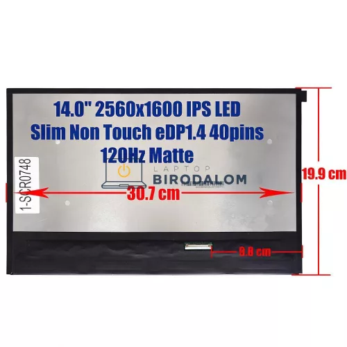 HP EliteBook 840 G10 / 845 G9 / 845 G10 / ZBook Firefly 14 G10 14.0" WQXGA IPS laptop kijelző, matt