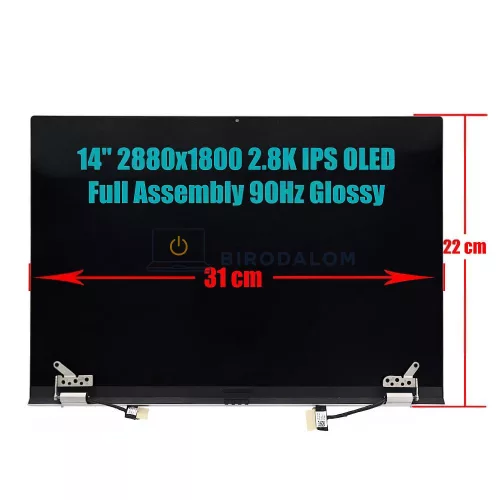 Asus Zenbook 14X UX5401 / UX5401ZAS laptop kijelző csere, 14.0" 2880x1800 2.8K OLED, szürke (teljes egység)