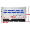 Gyári új, matt 23.8" Full HD (1920x1080) IPS LED kijelző panel 144Hz LVDS 30 pin – MV238FH5-M00