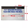Gyári új, matt 21.5" Full HD (1920x1080) IPS LED kijelző panel All-in-One PC-hez LVDS 30 pin csatlakozóval (HM215WU1-500, HM215WU1)