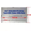 Asus VU249HFI-W, VU249HFI, VU249HF-W 23.8" Full HD IPS monitor kijelző panel, fehér