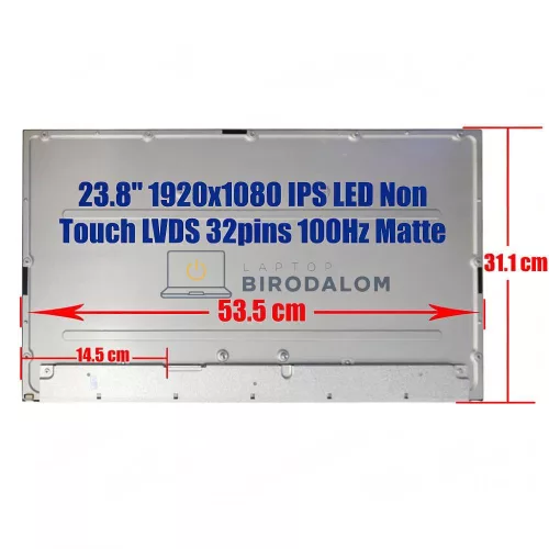 Asus VU249HFI-W, VU249HFI, VU249HF-W 23.8" Full HD IPS monitor kijelző panel, fehér