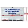 Dell 23,8" Full HD IPS monitor kijelző panel LM238WF9-SSC1 / LM238WF9 (LVDS 30 pin)